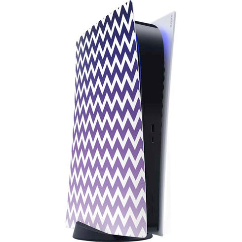 Chevron Purple Ombre PS5 Digital Edition Console Skin